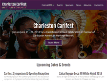 Tablet Screenshot of charlestoncarifest.com